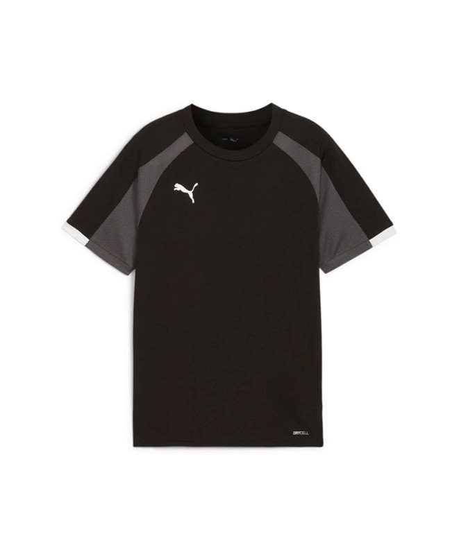 Camiseta de Futebol Puma Individualliga Menino Preto