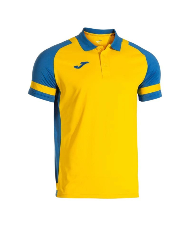 Polo Joma Líder Homem Amarelo/Royal