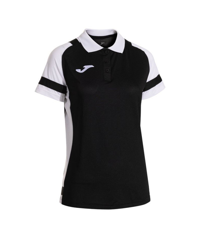 Polo Joma Lider Mujer Negro/Blanco