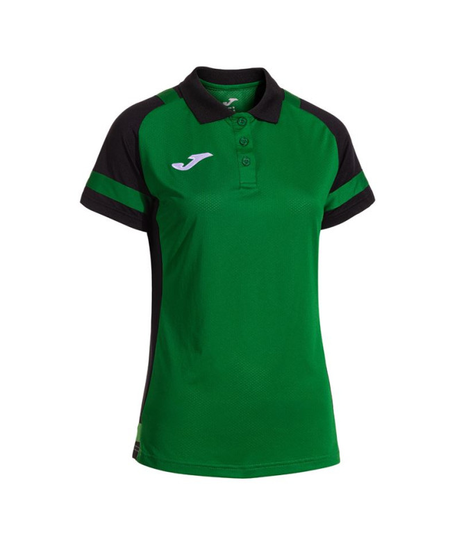 Polo Joma Líder Mulher Verde/Preto