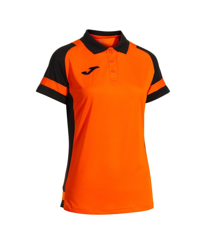 Polo Joma Lider Mujer Naranja/Negro