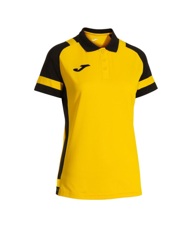 Polo Joma Lider Mujer Amarillo/Negro