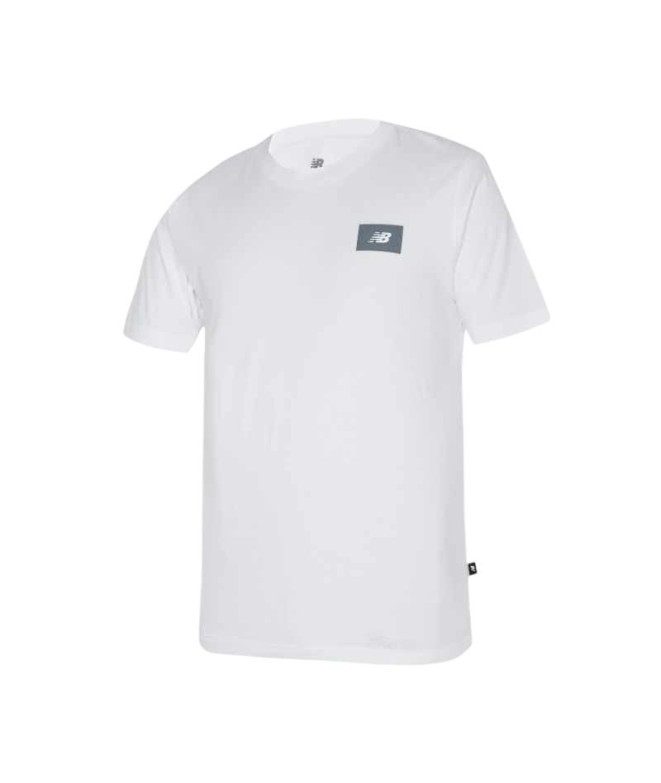 T-shirt New Balance Sport Essentials Logo Homme Blanc
