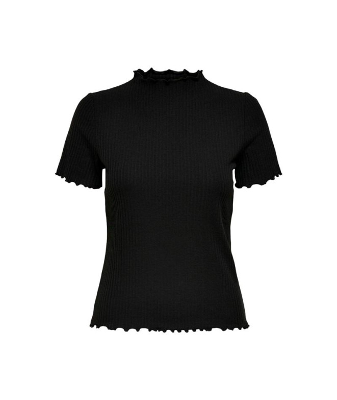 Camiseta Only emma S/S High Black Mujer