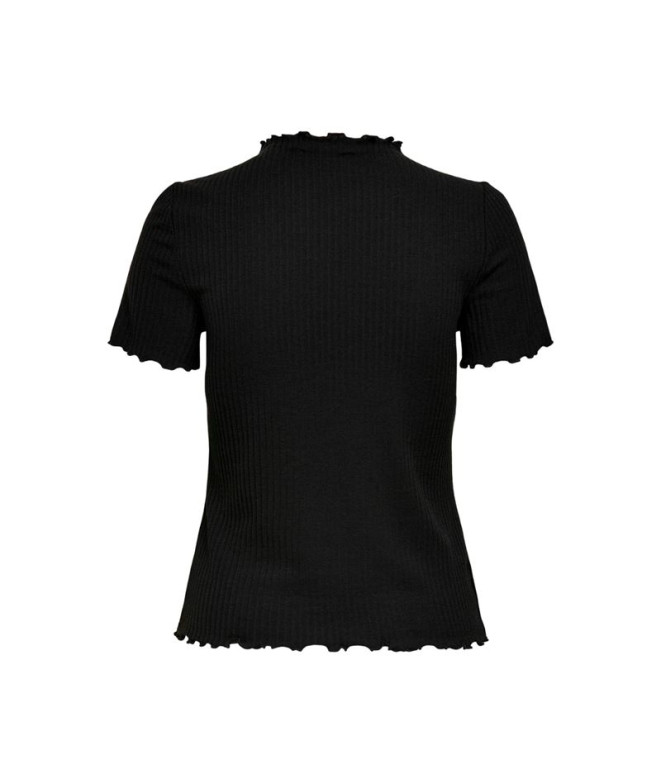 Camiseta Only emma S/S High Black Mujer