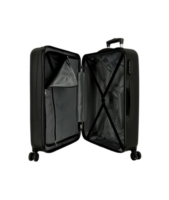 Mala Média Reebok Beverly Rígida Preta 68 cm