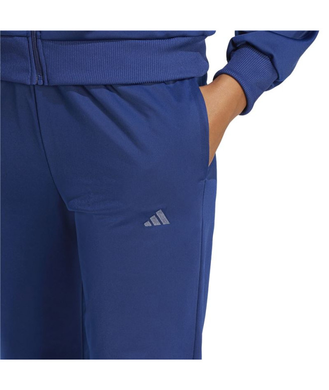 Chandal adidas Feelcozy Ts Mulher Azul Escuro