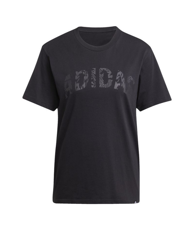 Camiseta adidas Camo Wv Mulher Preto