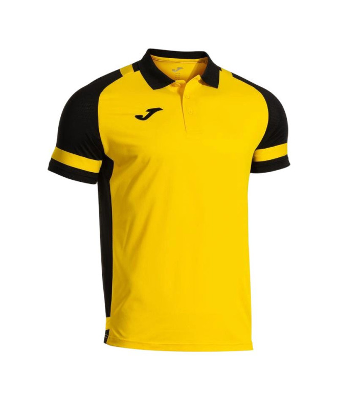 Polo Joma Líder Homem Amarelo/Preto