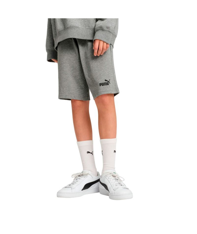 Pantalón Puma Essentials No. 1 Logo Niño Gris