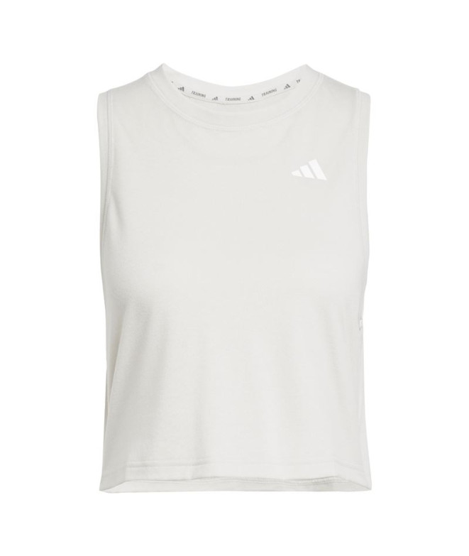 Camiseta de Fitness adidas We Tank Mulher Creme