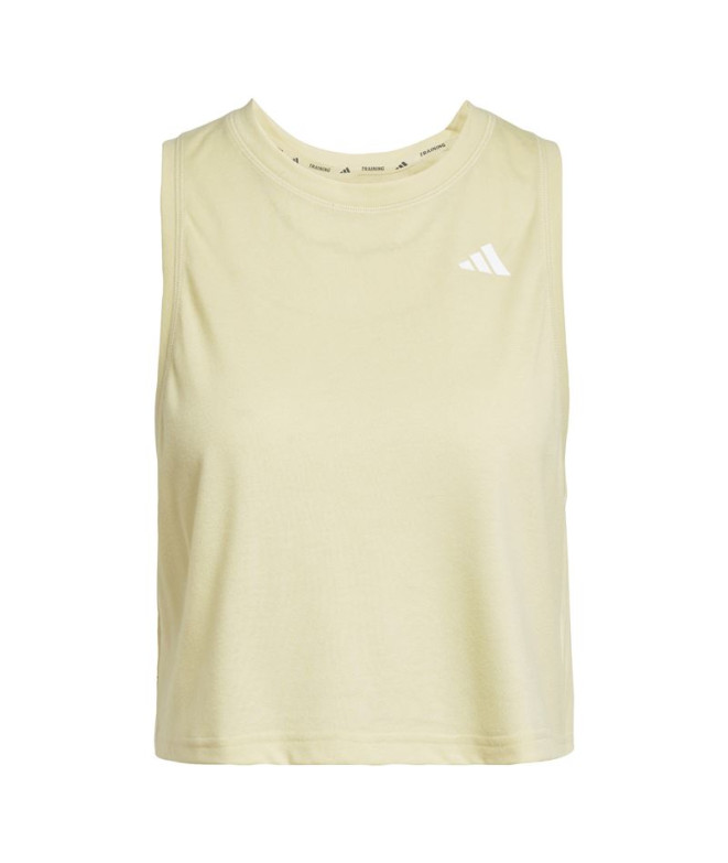 Camiseta de Fitness adidas We Tank Mulher Amarelo