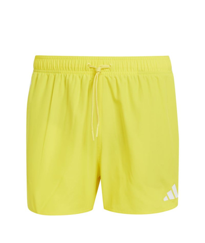 Bañador de Natación adidas 3 Bandas Bld Sh 3In Hombre Amarillo/Blanco