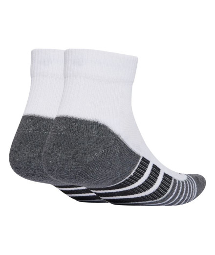 Chaussettes adidas Performance Quarter 3P Enfant Blanc/Noir 2