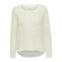 Sweat Only Onlgeena Xo L/S Knt Noos Cloud Dancer Femme