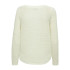 Sweat Only Onlgeena Xo L/S Knt Noos Cloud Dancer Femme