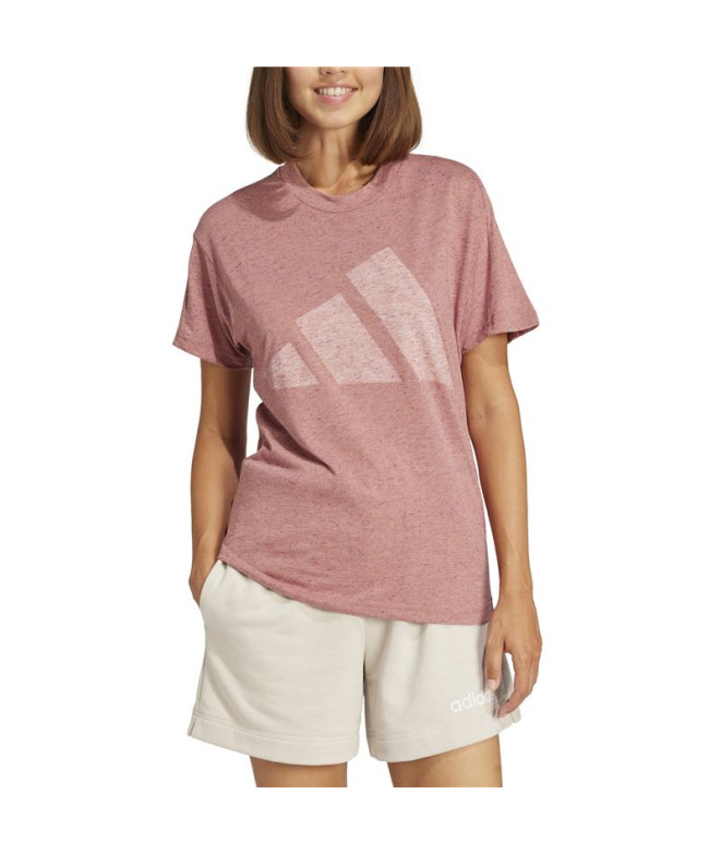 Camiseta adidas Winners Mujer Rosa/Blanco