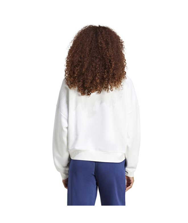 Moletom adidas Sl Fc Swt Mulher Branco/Preto