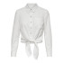 Camisa Only Onllecey Ls Knot Noos Cloud Dancer Mujer