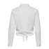Camisa Only Onllecey Ls Knot Noos Cloud Dancer Mujer