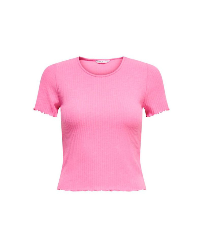 Camiseta Only Onlemma S/S Short Noos Pink Lady Mulher