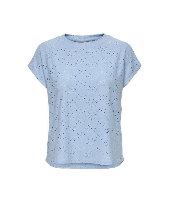 Camiseta Only Onlsmilla Life S/S Noos Soft Chambray Mujer