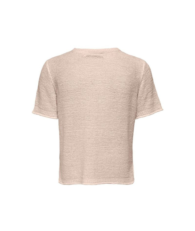 Moletom Only Onlsunny S/S Knt Noos Pumice Stone...