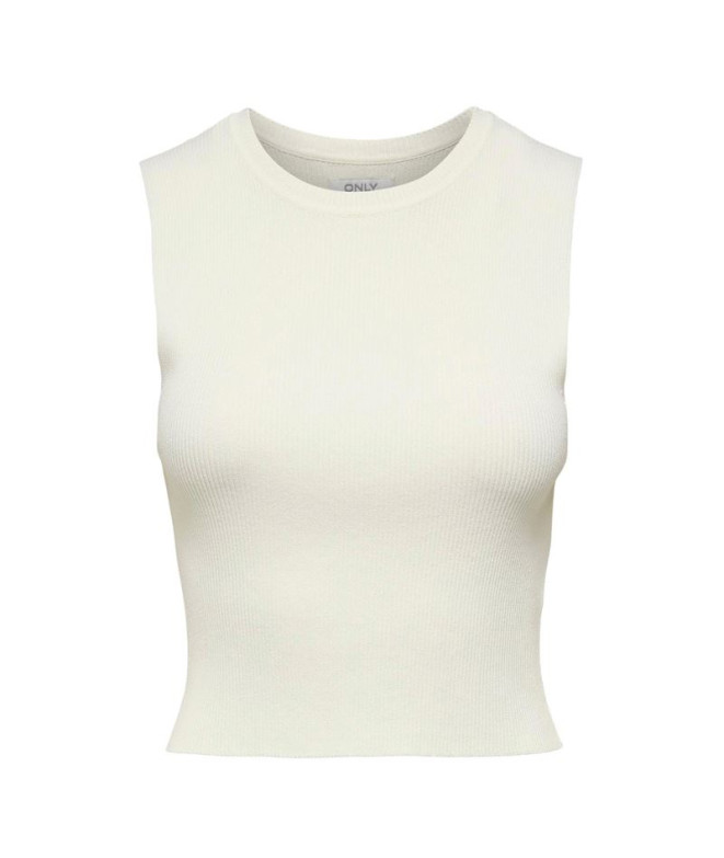 Camiseta Only Onlmajli S/L Knt Noos Cloud Dancer Mujer
