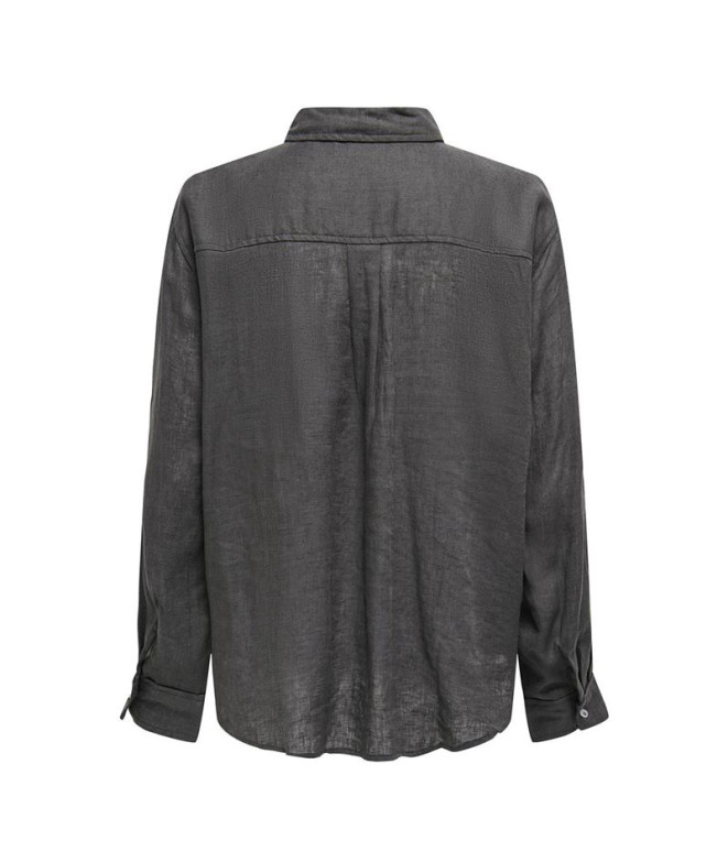 Camisa Only Onltokyo L/S Lin Bl Noos Magnet Mujer