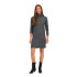 Vestido Only Jdyelanora L/S Cowlneck Knt Noos Cinza Escuro Mesclado Mulher