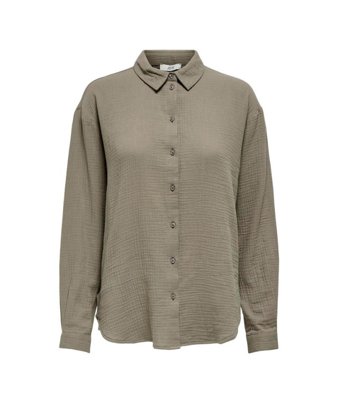 Camisa Only Jdytheis Life L/S Loose Noos Brindle Mulher