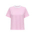 T-shirt Only Onllivina S/S Stripe Noos Bonbon Stripes:White Femme