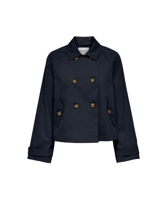 Chaqueta Only Onlapril Life Short Trenchcoat Otw Noos Night Sky Mujer