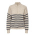 Sudadera Only Onltokyo L/S Zip Knt Noos Pumice Stone Stripes Mujer