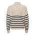 Sudadera Only Onltokyo L/S Zip Knt Noos Pumice Stone Stripes Mujer
