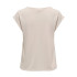 Camiseta Only Onlfree Life S/S Mod.V-Neck Noos Pumice Stone Mujer