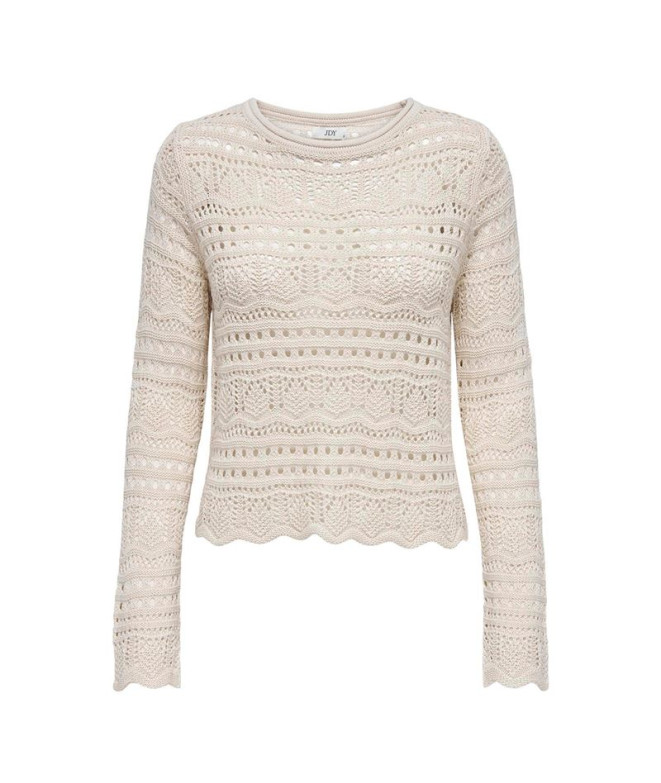 Sudadera Only Jdysun Lay L/S Boatneck Pullov. Knt Noos Tapioca Mujer