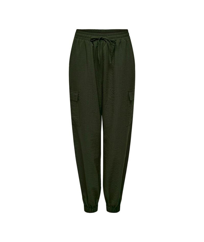 Calça Only Onlkatinka Cargo Noos Forest Night Mulher
