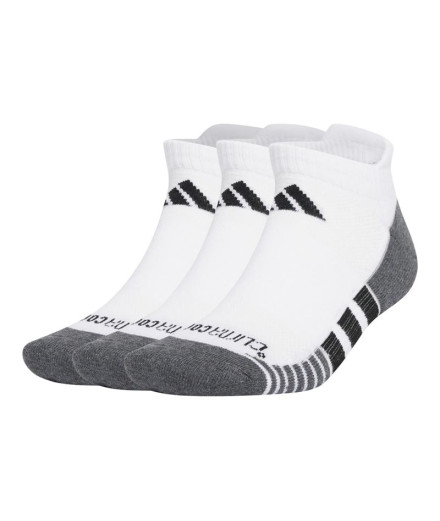 Meias adidas Performance Cc Low 3P Infantil Branco/Preto