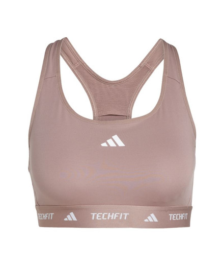 Brassiere de sport de Fitness adidas Techfit Bra Femme Rose