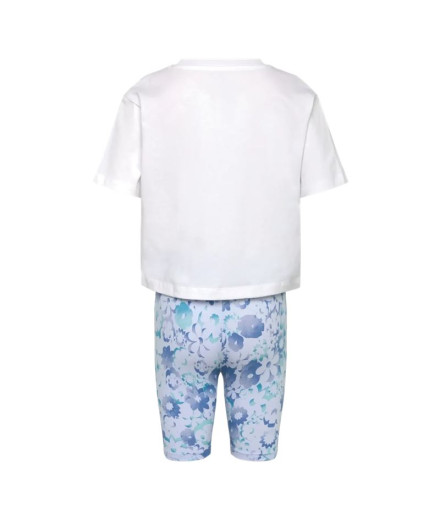Conjunto Nike Nkg Flow-Ral Aop Bike Short Se Menina Azul 2