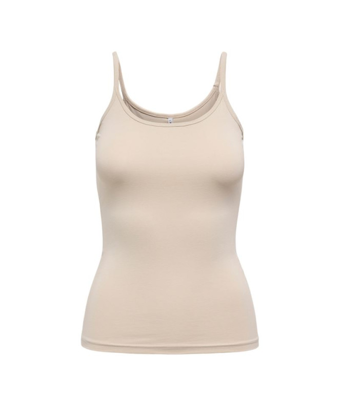 Camiseta Only Onllove Strap Singlet Noos Peyote Mujer