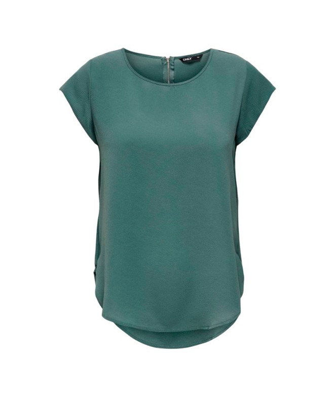 Camiseta Only Onlvic S/S Solid Noos Balsam Green Mujer