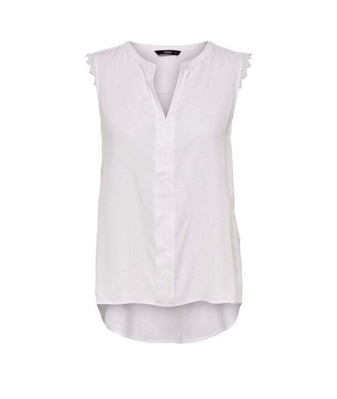 Camiseta Only Onlkimmi S/L Noos White Mujer
