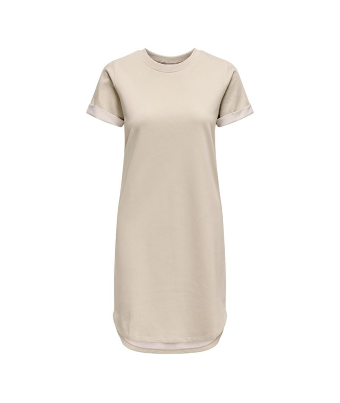 Vestido Only Jdyivy S/S Noos Chateau Gray Mulher