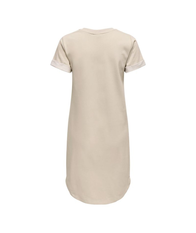 Vestido Only Jdyivy S/S Noos Chateau Gray Mulher