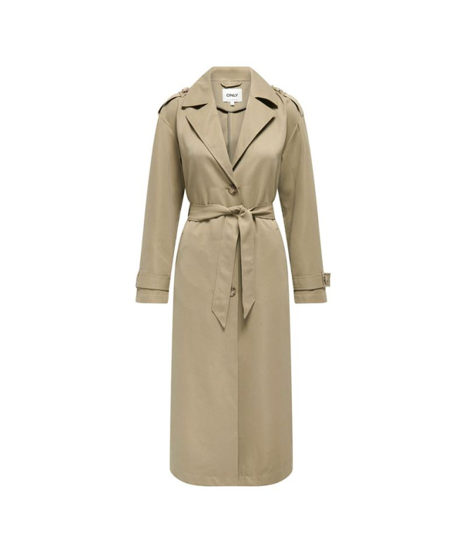 Chaqueta Only Onlline X-Long Trenchcoat Otw Noos Humus Mujer