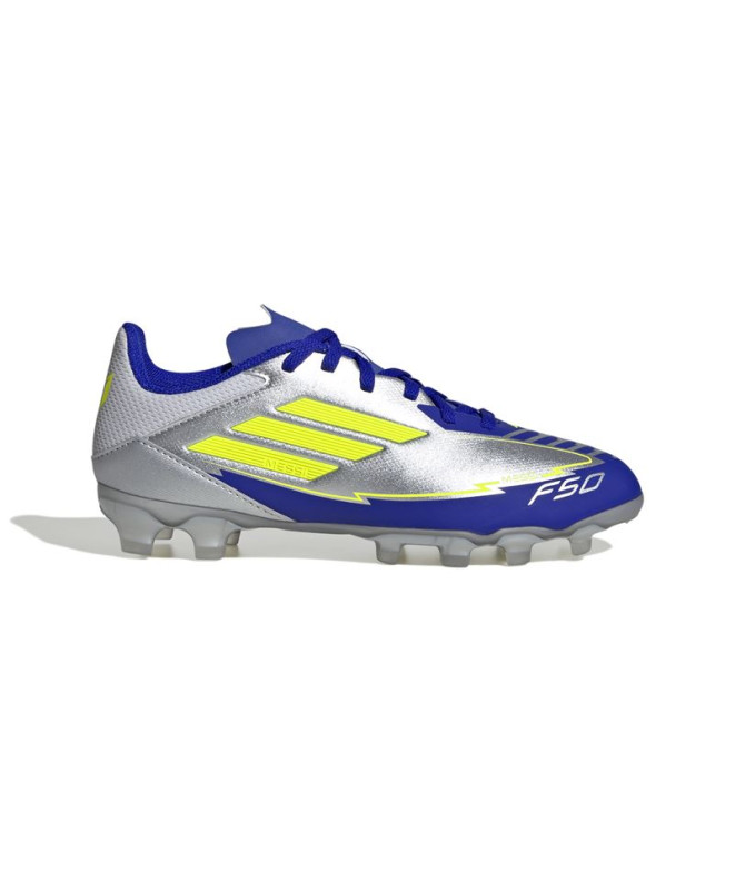 Botas de Fútbol adidas F50 League Mg Messi Infantil Plata