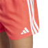 Maillot de bain adidas 3 Bandas Bld 3In Homme Rouge