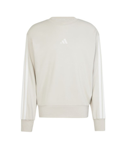 Sudadera adidas 3Bandas French Terry Hombre Beige